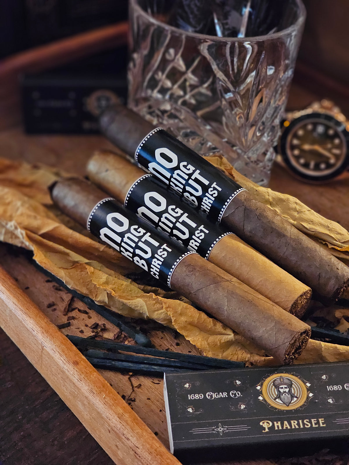 No King But Christ Cigar. Random new blends!