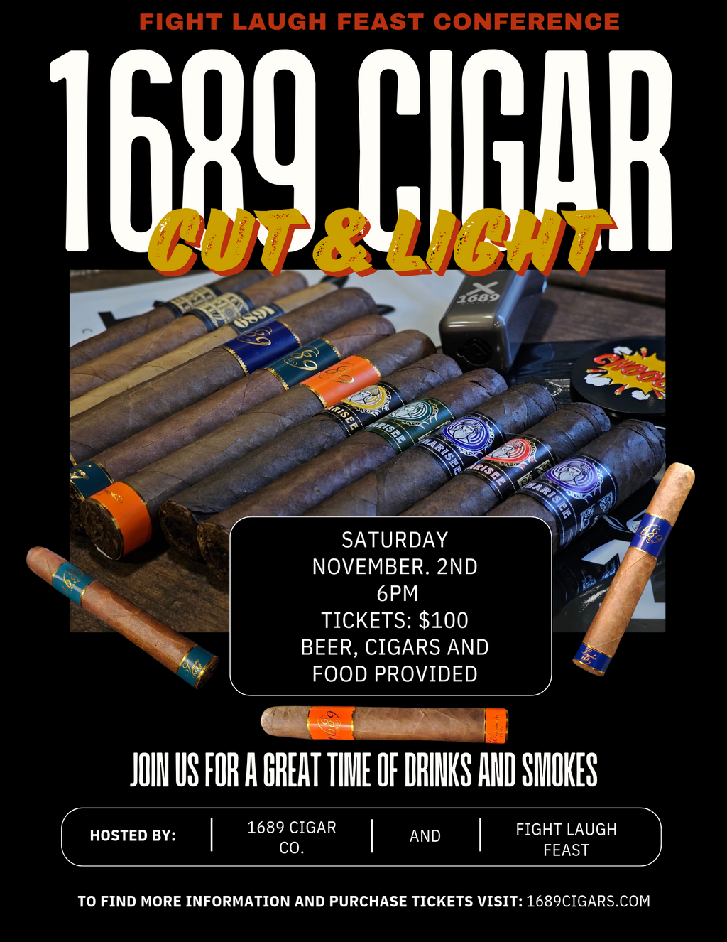 Cut and Light Events Page. – 1689 Cigar Co.