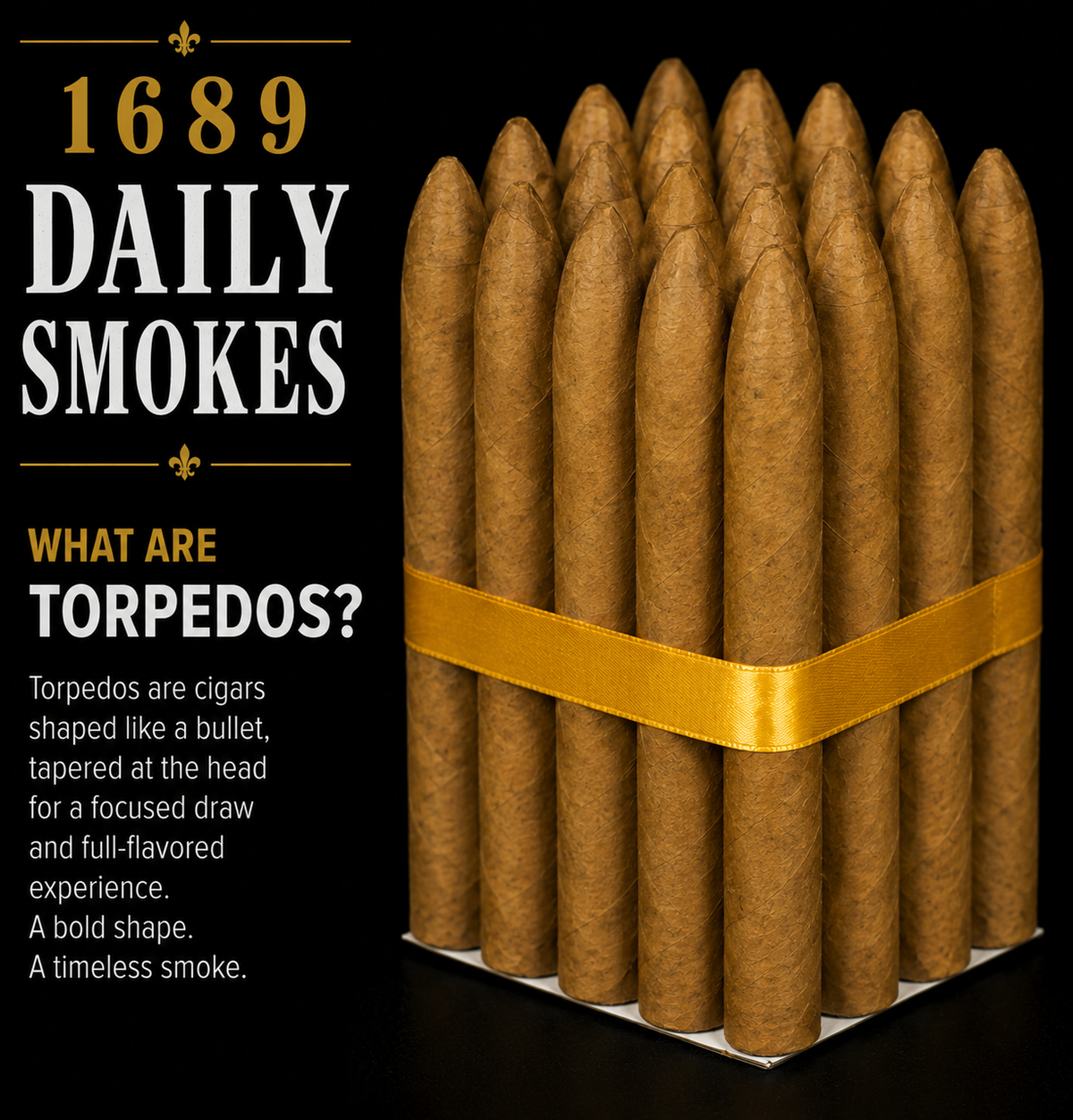 Torpedo 6 1/8 x 52 Connecticut Sandwich Daily Smokes (25) Pack