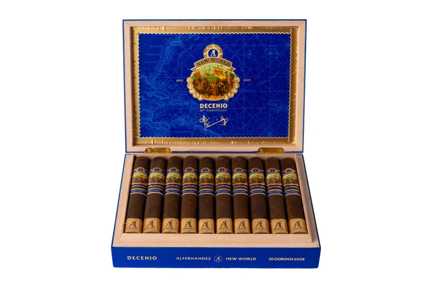 AJ New World Decenio Robusto 5 1/2 x 54 Box 20
