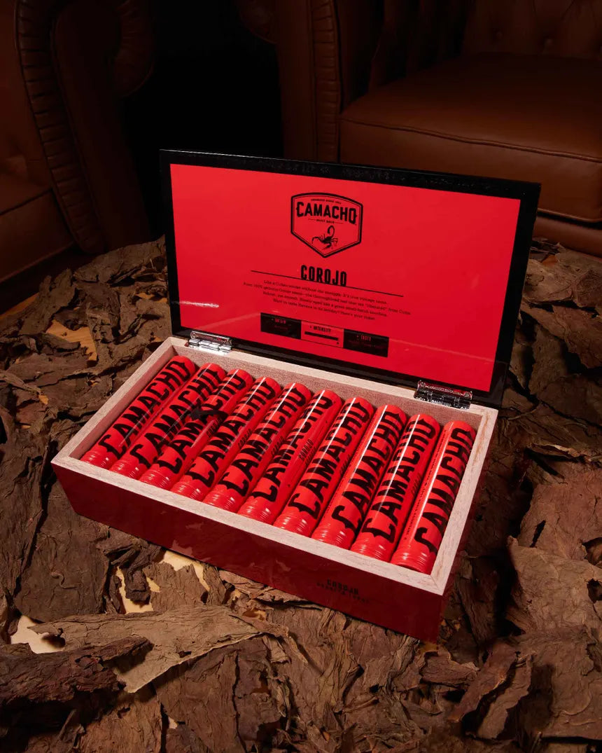 Camacho Corojo Robusto Tubed Box of 20