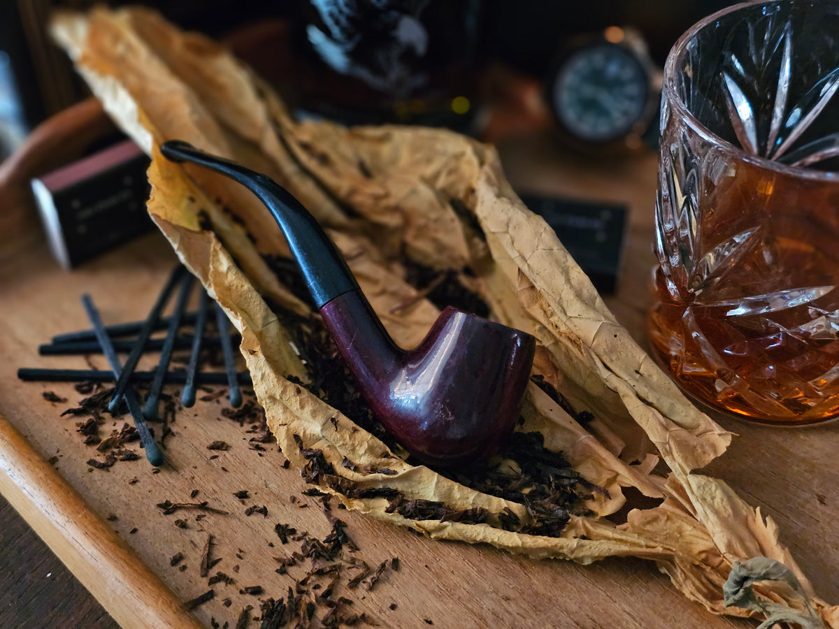 Vintage Bent Briar Pipe – Classic Smooth Finish