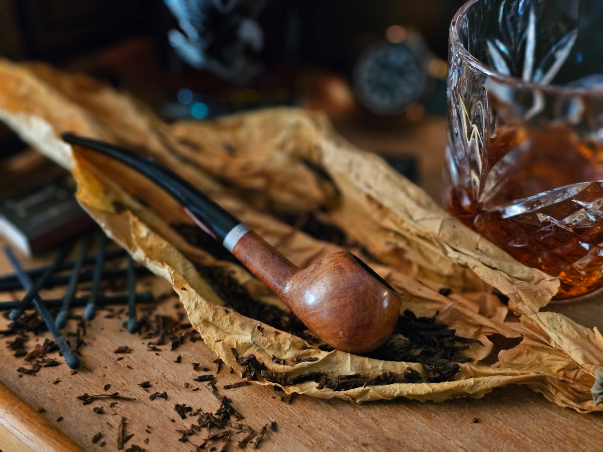 Vintage Churchwarden Briar Pipe – Long Stem Classic